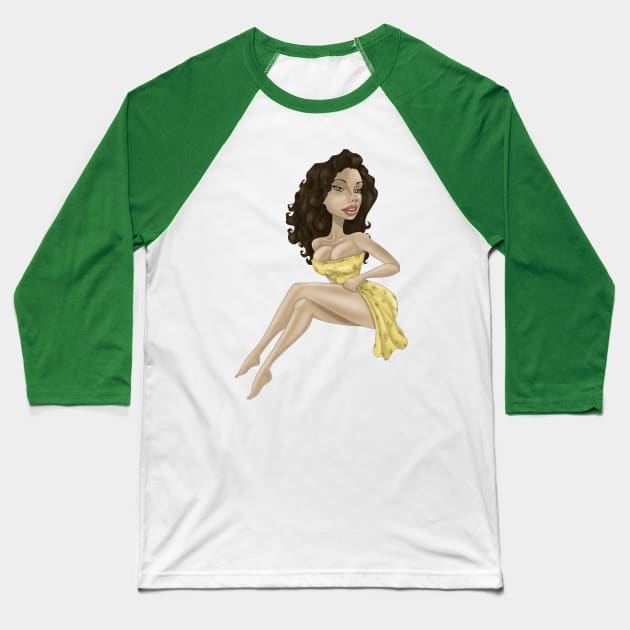 sofia Baseball T-Shirt by bobgoodallart